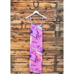 UNBRANDED | Tie Dye Sultry Spaghetti Strap Bodycon Midi Dress 3XL